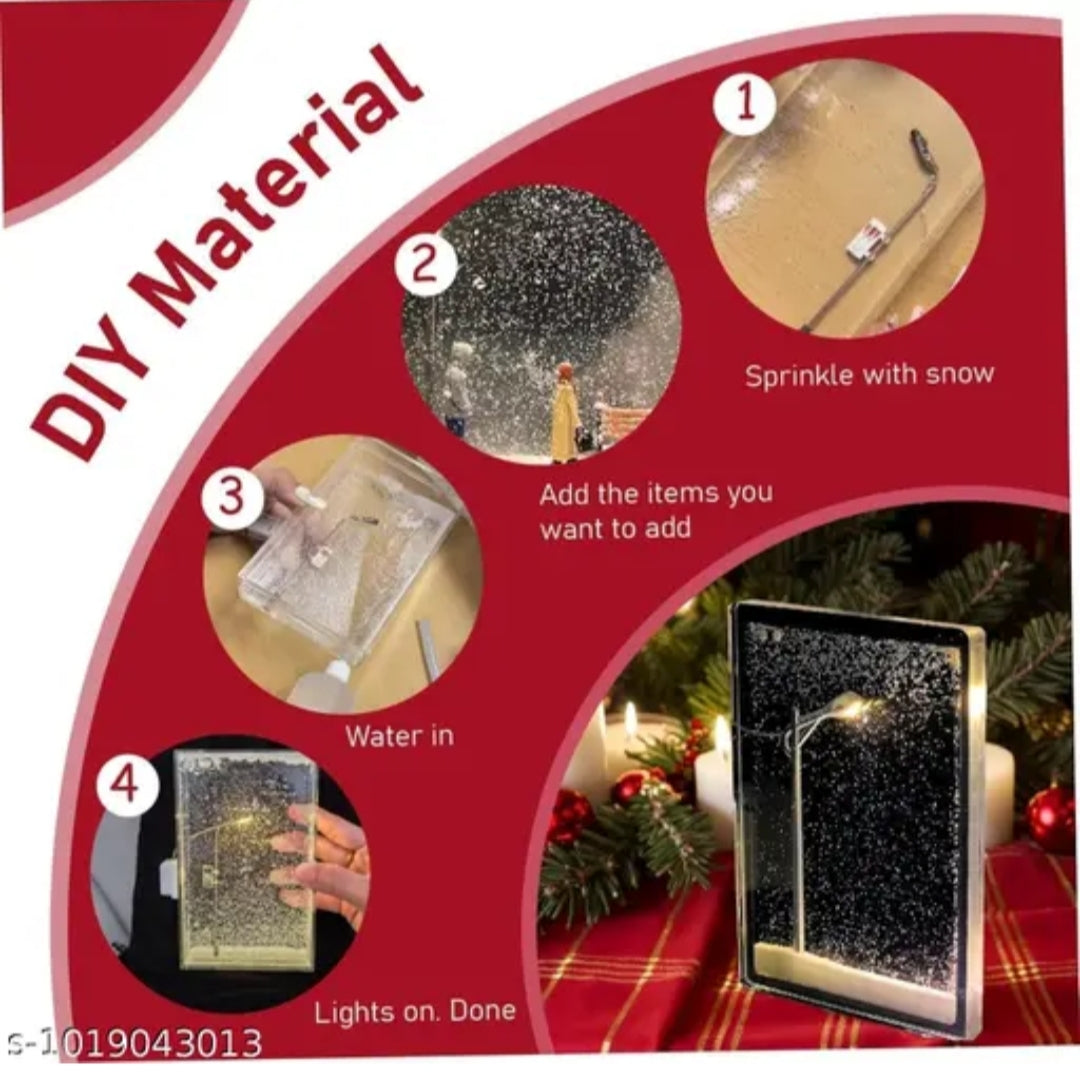 ❄️ DIY Snowfall Lamp Night Light

Transform your space into a magical winter scene with this beautiful DIY Snowfall Lamp. Featuring a warm LED mini street light and realistic snowfall effect, it's the perfect décor piece for your bedroom, study table, off