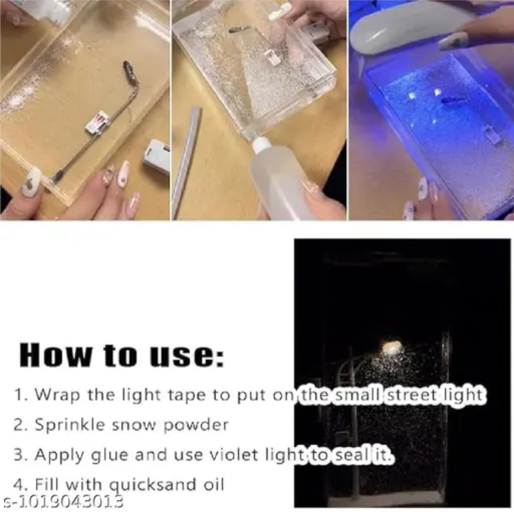❄️ DIY Snowfall Lamp Night Light

Transform your space into a magical winter scene with this beautiful DIY Snowfall Lamp. Featuring a warm LED mini street light and realistic snowfall effect, it's the perfect décor piece for your bedroom, study table, off
